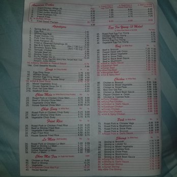 King's Wok - the menu of the restaurant - Chinese Near Me - Brooksville, Florida