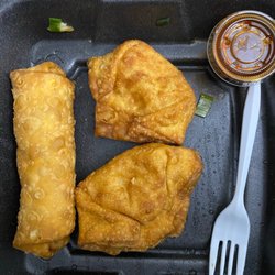 New China Restaurant - Crab Rangoon and Egg Roll