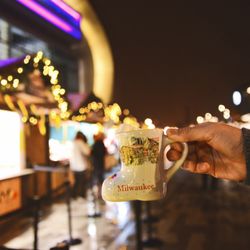 Christkindlmarket Milwaukee - Hot chocolate in a souvenir mug