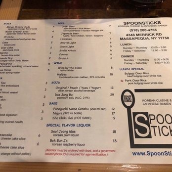 Spoonsticks - Menu - Korean Near Me - Massapequa, New York Spoonsticks - Menu - Korean Near Me - Massapequa, New York