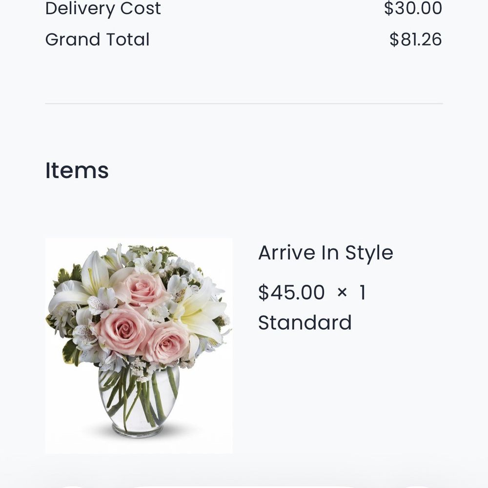 Alejandra's Flowers - Online image of what I ordered - Florists Near Me - Fresno, California Alejandra's Flowers - Online image of what I ordered - Florists Near Me - Fresno, California