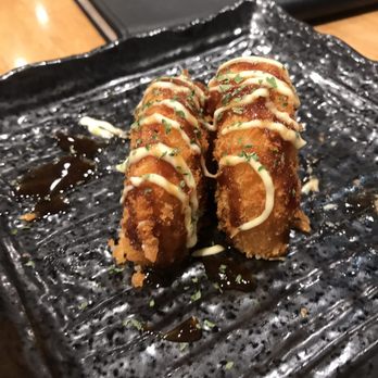 Tom Sushi - Potato croquette (already ate half of it) - Sushi Bars Near Me - Vancouver, British Columbia