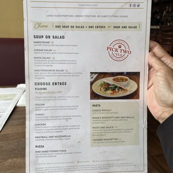 Tomatina - Lunch special menu - Italian Near Me - Alameda, California Tomatina - Lunch special menu - Italian Near Me - Alameda, California