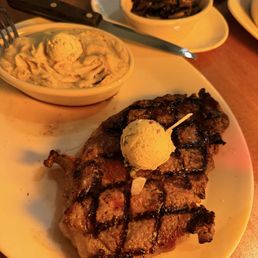 Cowboy cut Ribeye & Creamed Cauliflower