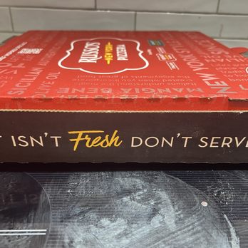 Russo's Coal Fired Italian Kitchen - Pizza box. - Pizza Near Me - Richardson, Texas Russo's Coal Fired Italian Kitchen - Pizza box. - Pizza Near Me - Richardson, Texas
