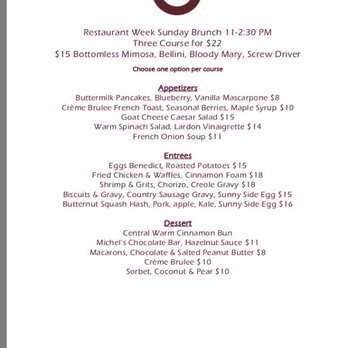Central Michel Richard - Restaurant Week 01/2019 Menu - New American Near Me - Washington, DC, District of Columbia Central Michel Richard - Restaurant Week 01/2019 Menu - New American Near Me - Washington, DC, District of Columbia