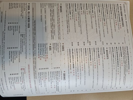 Menu photo 1 Spice Room Arvada, CO Menu photo 1 Spice Room Arvada, CO