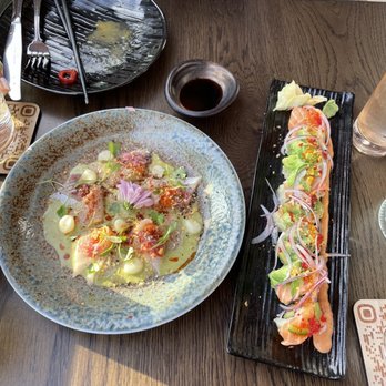 Kaiyo Rooftop - Hamachi Tiradito & Kaiyo Roll - Peruvian Near Me - San Francisco, California