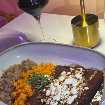 Toro Mambo - Enchiladas de mole rice and beans Mole Oaxaca style - Mexican Near Me - San Jose, California Toro Mambo - Enchiladas de mole rice and beans Mole Oaxaca style - Mexican Near Me - San Jose, California