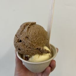 Milk tea (top); condensed milk + red bean (bottom)