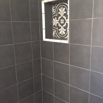 Rocky and Son Tile Setting - Beautiful shelf in shower. - Flooring Near Me - Valley Village, California Rocky and Son Tile Setting - Beautiful shelf in shower. - Flooring Near Me - Valley Village, California