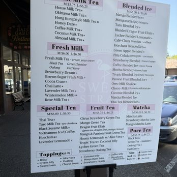 Sweet Straw - Menu - Bubble Tea Near Me - Sonoma, California