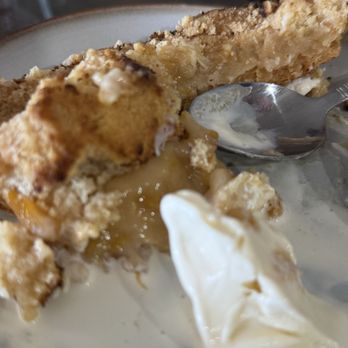 Olive Oil Pantry Restaurant - What's left of the most scrumptious peach cobbler! - Mediterranean Near Me - Lathrop, California Olive Oil Pantry Restaurant - What's left of the most scrumptious peach cobbler! - Mediterranean Near Me - Lathrop, California