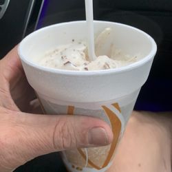 Renfroes Dairy Delite - Small Blizzard $3.25, same size as my large plain