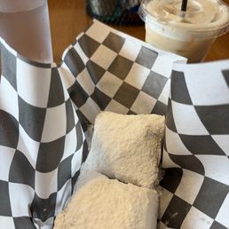 Beignets and a ice latte