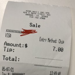 The receipt for an awful job