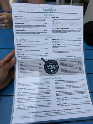 Menu photo 3 Taylor Sam's St. Petersburg, FL