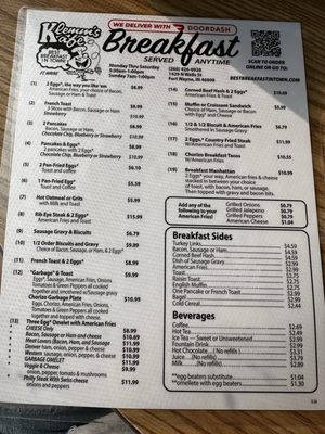 Menu photo 2 Klemm's Kafe Fort Wayne, IN