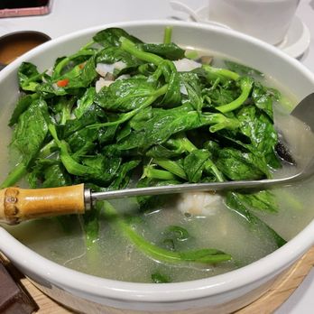 Treasure - Pea shoots in superior broth - Dim Sum Near Me - Belmont, California Treasure - Pea shoots in superior broth - Dim Sum Near Me - Belmont, California