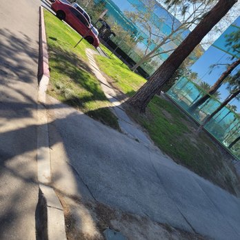 Transit Physical Therapy - The path he's expected to try and walk with his walker to the designated handicap parking - Physical Therapy Near Me - San Bernardino, California