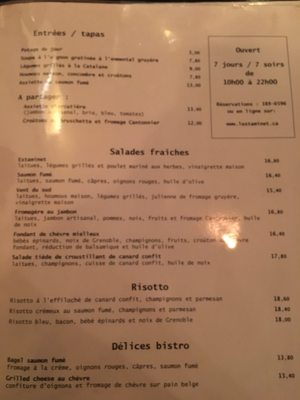 Menu photo 2 L'Estaminet Montreal, QC Menu photo 2 L'Estaminet Montreal, QC