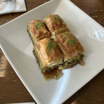 Mediterranean Kebab House - Dessert: Baklava....very very sweet. But tasty. - Turkish Near Me - Westbury, New York Mediterranean Kebab House - Dessert: Baklava....very very sweet. But tasty. - Turkish Near Me - Westbury, New York