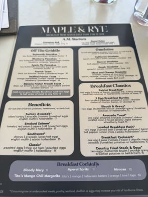 Menu photo 8 Maple & Rye Surprise, AZ