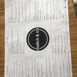 Match & Co - Food menu