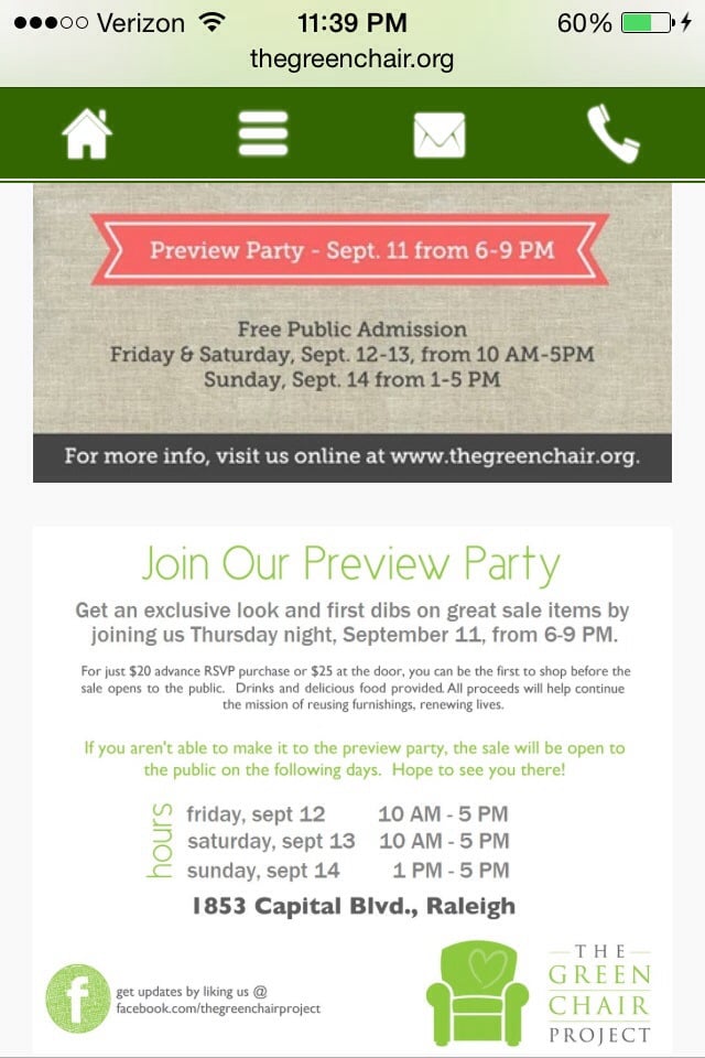 The Green Chair Project - social services organization in Raleigh, NC