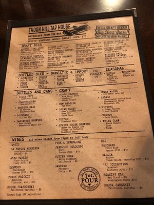 Menu photo 8 Thorn Hill Tap House Wexford, PA