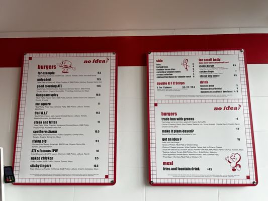 Menu photo 1 No Idea Burger Joint Norcross, GA Menu photo 1 No Idea Burger Joint Norcross, GA