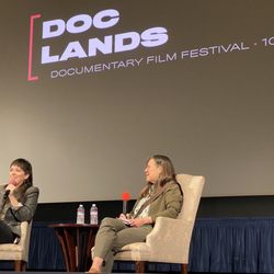 Christopher B Smith Rafael Film Center - "It's Only Life After All" documentary film maker & director Alexandria Bombach at Doclands 2023.