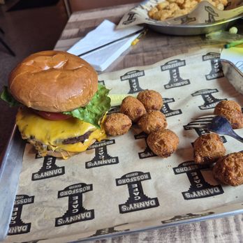 Danny's Cafe - Burger with Hushpppies - Cafes Near Me - Rossford, Ohio