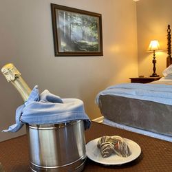 Grafton Lodge - Added on packages.  Perseco and chocolate covered strawberries.  Shown in room 2