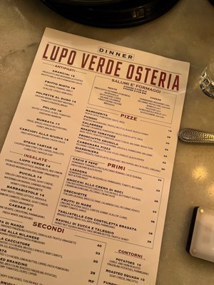 Menu photo 4 Lupo Verde Osteria Washington, DC, DC Menu photo 4 Lupo Verde Osteria Washington, DC, DC