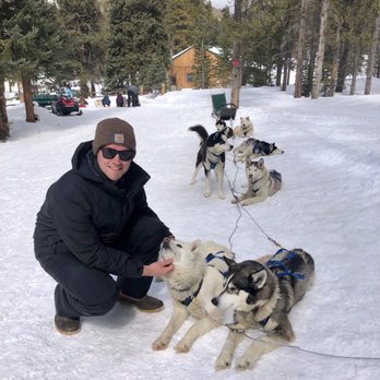 Good Times Adventures - Giving the pups some love after working hard - Tours Near Me - Breckenridge, Colorado Good Times Adventures - Giving the pups some love after working hard - Tours Near Me - Breckenridge, Colorado