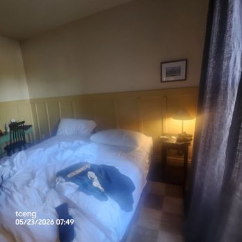 Winnedumah Hotel - Morning, Bed. Sorry for the mess. - Hotels Near Me - Independence, California Winnedumah Hotel - Morning, Bed. Sorry for the mess. - Hotels Near Me - Independence, California