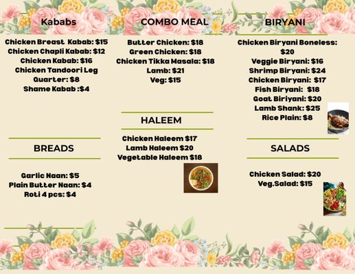 Menu photo 1 Azeem's Indian Restaurant Morgan Hill, CA
