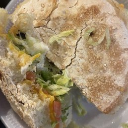 Large Blue Plate - Cheese Sandwich Large Blue Plate - Cheese Sandwich