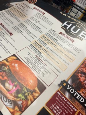 Menu photo 1 The Hub Grill And Bar Phoenix, AZ Menu photo 1 The Hub Grill And Bar Phoenix, AZ