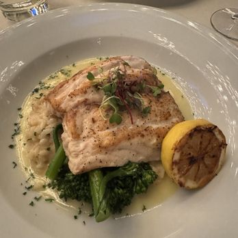 Lavender Bistro - DIJON & WALNUT CRUSTED CHILEAN SEA BASS - New American Near Me - La Quinta, California Lavender Bistro - DIJON & WALNUT CRUSTED CHILEAN SEA BASS - New American Near Me - La Quinta, California