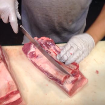 BM Meat Market - Pork Belly bacon! Dig...the gloves! In Chinatown? Yeah...Chinatown. :) Aloha abounds! - Meat Shops Near Me - Honolulu, Hawaii BM Meat Market - Pork Belly bacon! Dig...the gloves! In Chinatown? Yeah...Chinatown. :) Aloha abounds! - Meat Shops Near Me - Honolulu, Hawaii