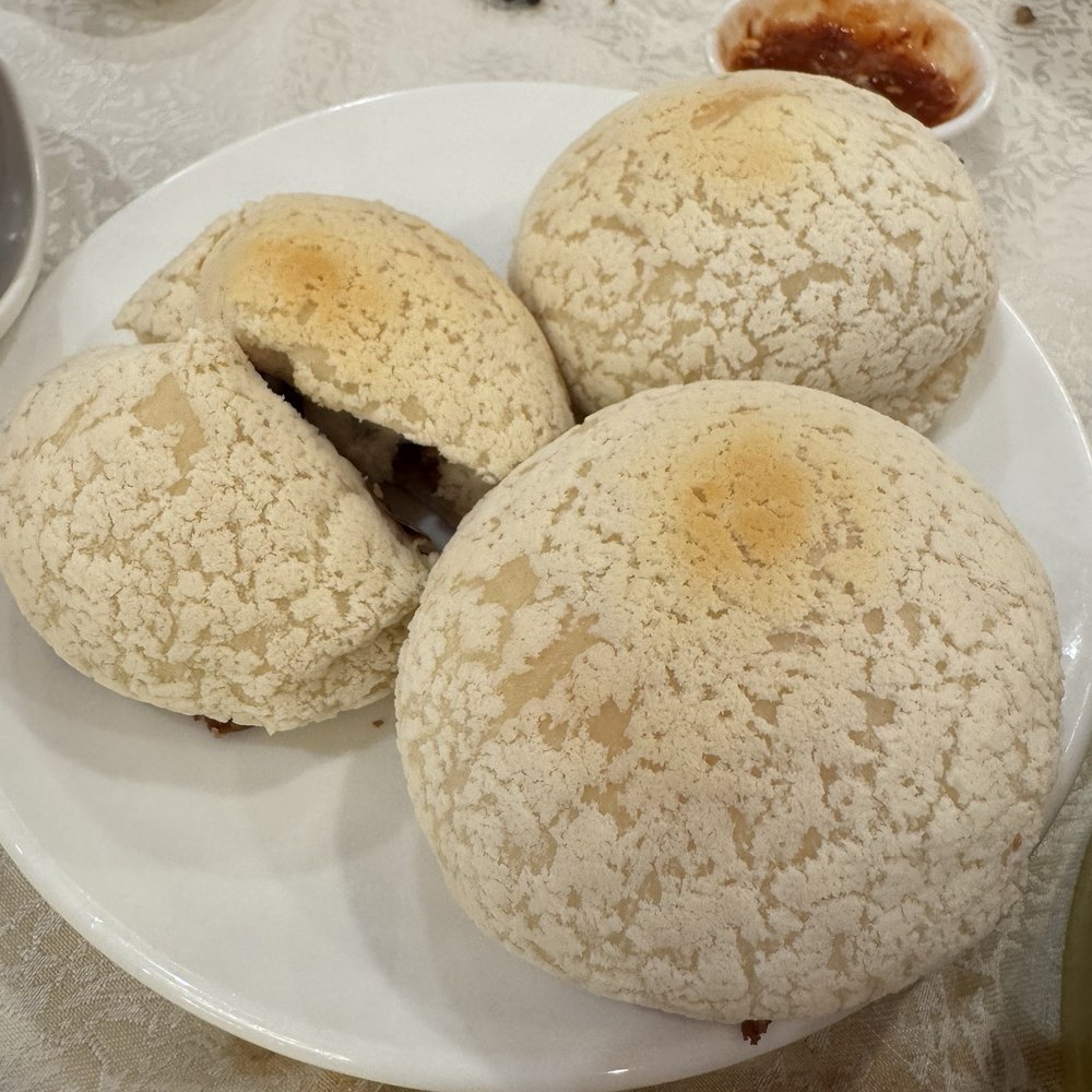 New Mulan Seafood Restaurant - Bbq roast pork baked buns - Dim Sum Near Me - Flushing, New York New Mulan Seafood Restaurant - Bbq roast pork baked buns - Dim Sum Near Me - Flushing, New York