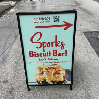 Sporks Biscuit Bar - 01.08.26: Spoke with the young woman working the counter and they actually open at 8:30AM - Breakfast & Brunch Near Me - Spokane, Washington Sporks Biscuit Bar - 01.08.26: Spoke with the young woman working the counter and they actually open at 8:30AM - Breakfast & Brunch Near Me - Spokane, Washington