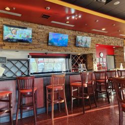 Brooklyn Pizza & Italian Grill - Inside. There were 2 other tables taken. Glad to see people in there enjoying so really great pizza and Italian foods.