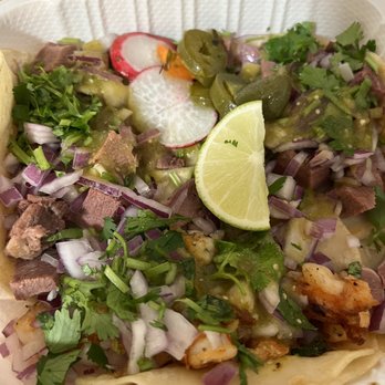 Speedy's Tacos - Taco de Lengua x2 Shrimp Taco x1 - Mexican Near Me - Sunnyvale, California
