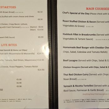 Smyth's Pub - Menu as of 20, August 2024 - Pubs Near Me - Ballinamore, LM Smyth's Pub - Menu as of 20, August 2024 - Pubs Near Me - Ballinamore, LM