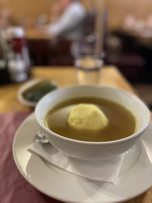 Photo of Sarge's Delicatessen & Diner - New York, NY, US. Matzo ball soup