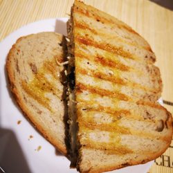 A Loja dos Pastéis de Chaves - Chicken sandwich, with sun-dried tomatoes and olives. So good!