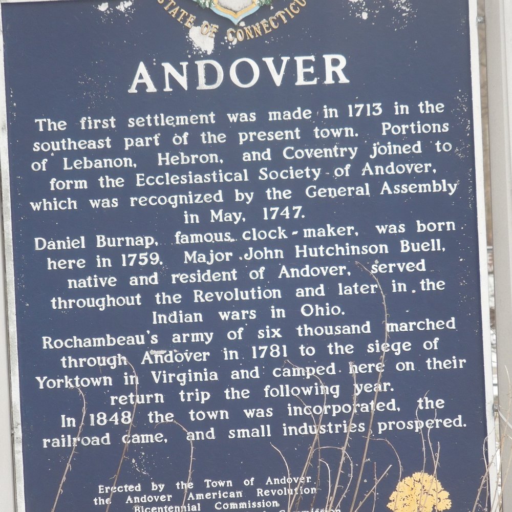 Andover Historical Marker - Landmarks & Historical Buildings Near Me - Andover, Connecticut Andover Historical Marker - Landmarks & Historical Buildings Near Me - Andover, Connecticut